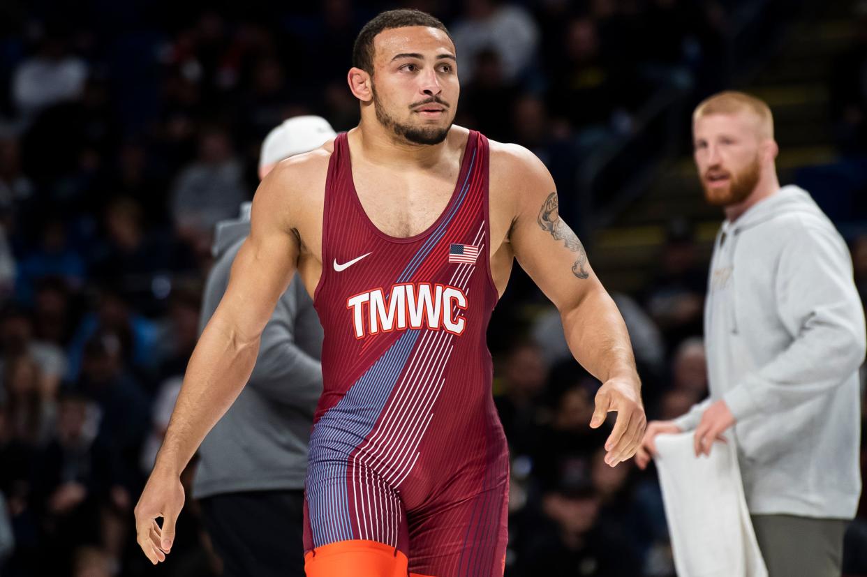 Aaron Brooks ended Friday night in dramatic fashion, advancing to the 86 kilogram finals with a victory in the final seconds over Zahid Valencia.