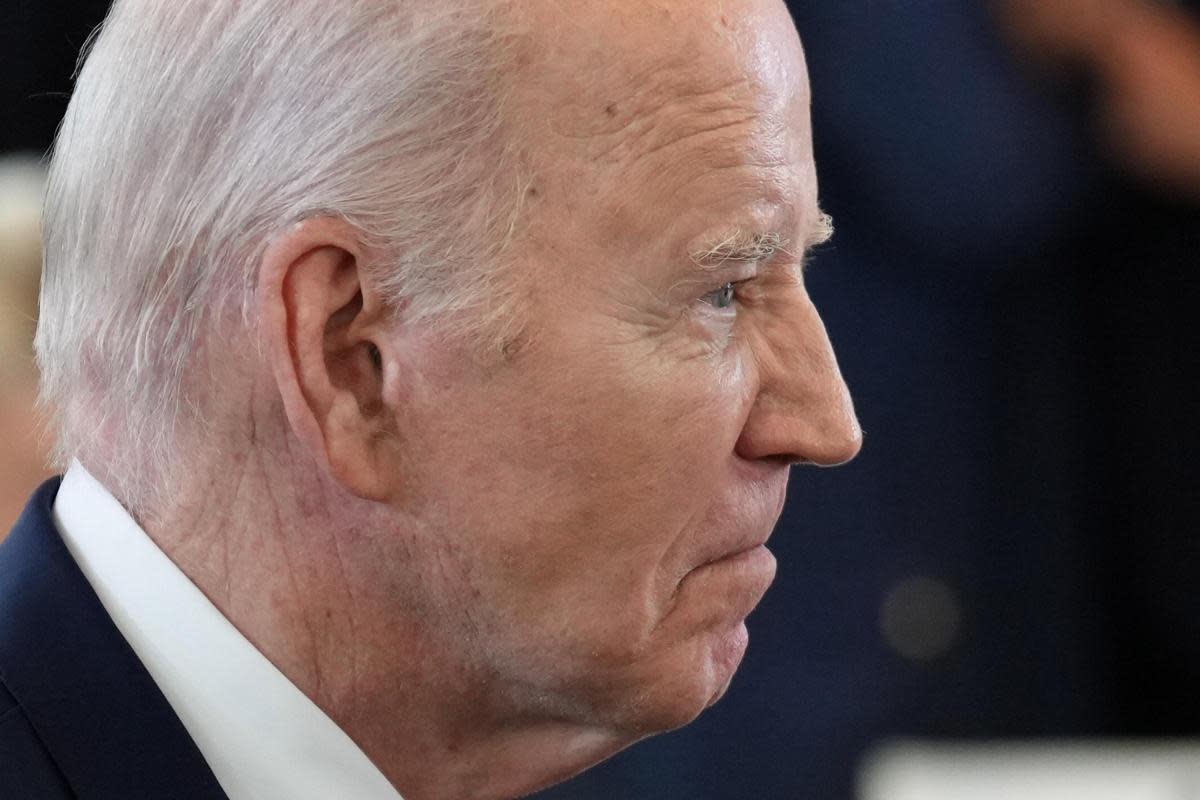 Joe Biden pictured at an AI summit during the G7 in Italy earlier this month <i>(Image: PA)</i>