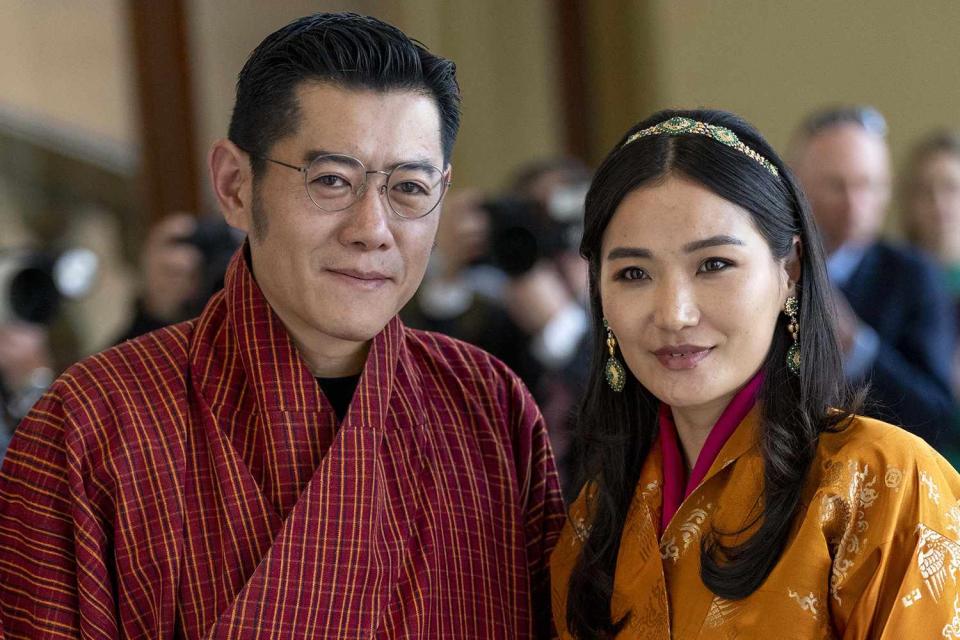 <p>Mark Cuthbert/UK Press via Getty Images</p> King Jigme Khesar Namgyel Wangchuck and Queen Jetsun Pema