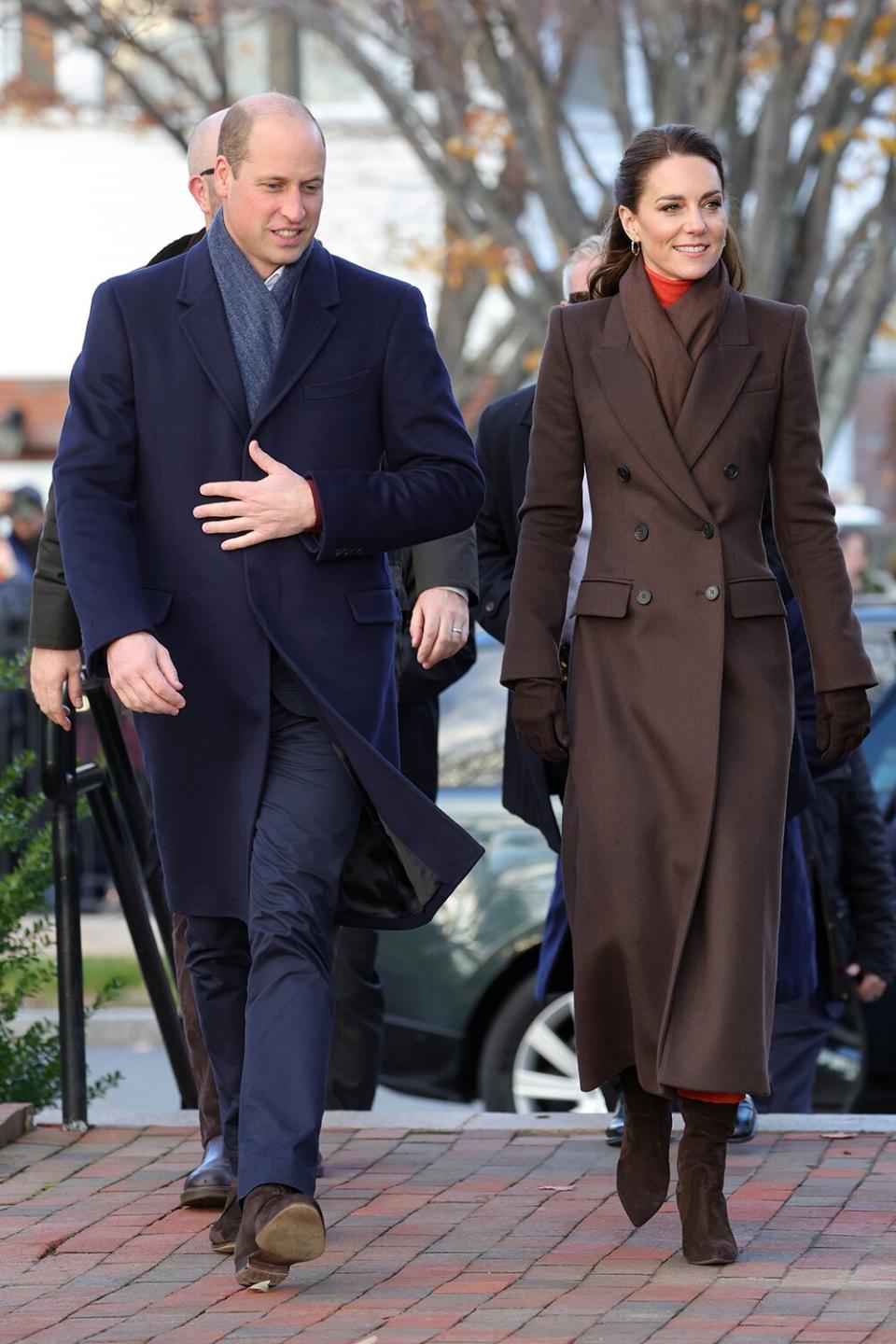 William, Prince of Wales and Catherine, Princess of Wales visit east Boston to see the changing face of Boston’s shoreline as the city contends with rising sea levels on December 01, 2022 in Boston, Massachusetts.