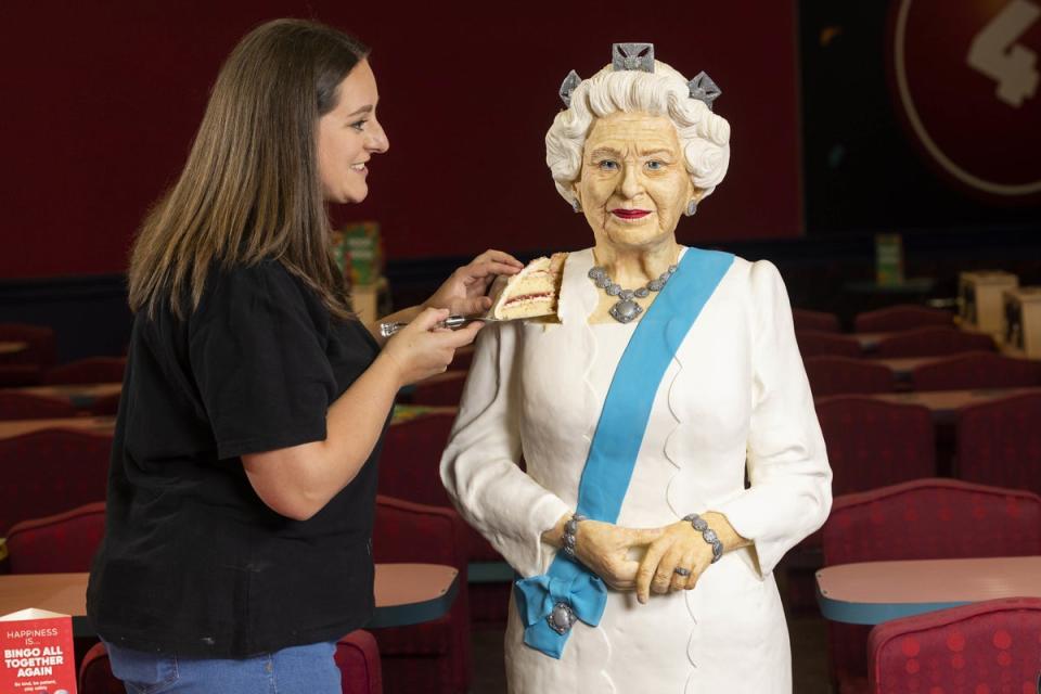 Lara Mason needed five days to make the Queen cake (Fabio De Paola) (PA Wire)