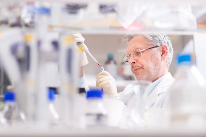 Scientist working in a lab