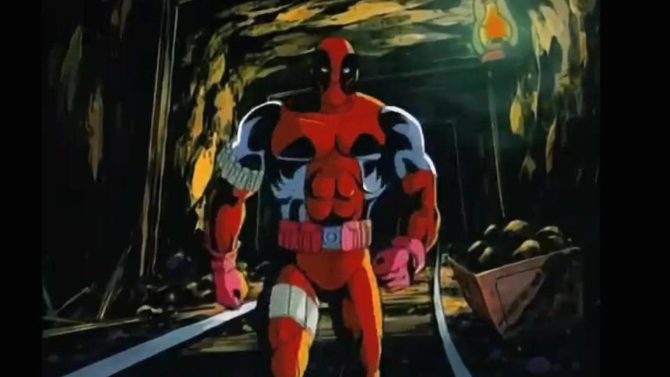 Deadpool in his brief cameo in X-Men: The Animated Series