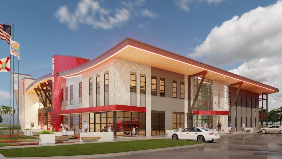 Design is nearing completion for the new Fire Station No. 1 on Ridgewood Avenue south of Daytona Beach City Hall. The 28,000-square-foot complex will have an array of technologically advanced amenities such as solar power, recycled water, and electric vehicle charging stations.