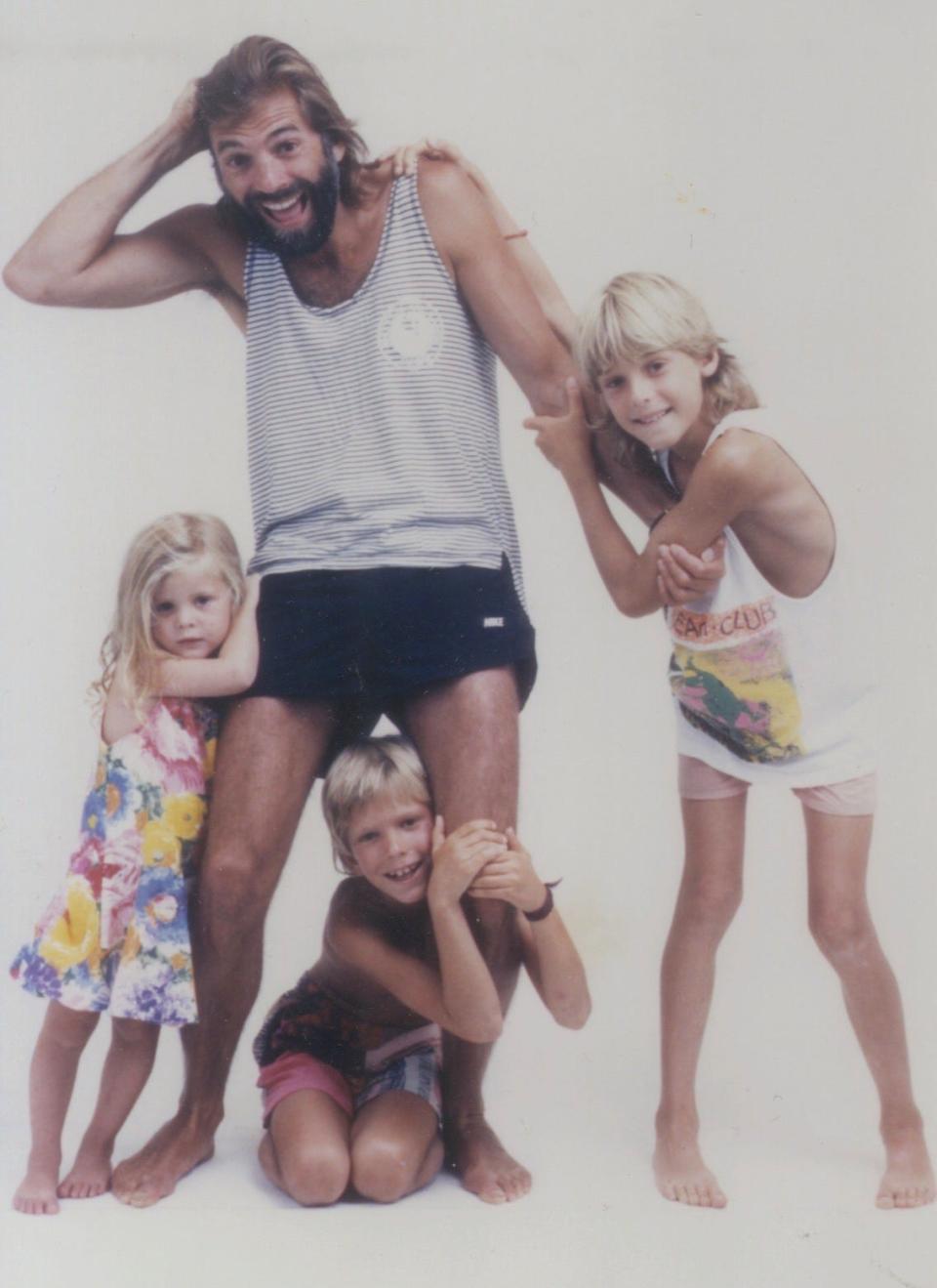 Kenny Loggins and children (from left), Bella, Cody, and Crosby in an undated photo from his memoir, "Still Alright."