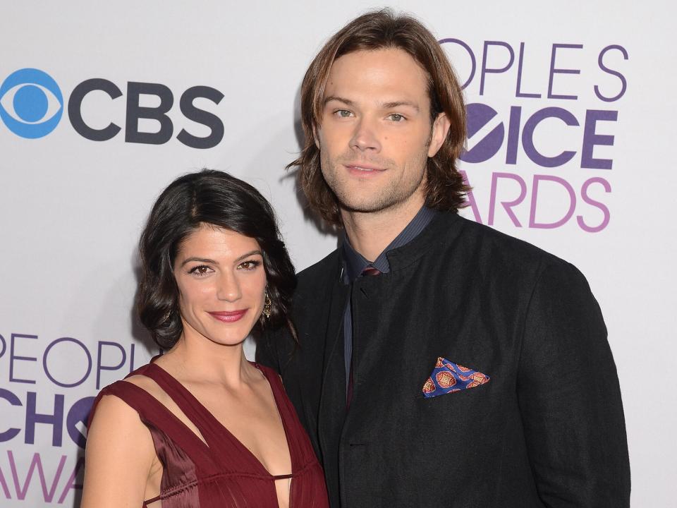 Jared Padalecki (R) and Genevieve Padalecki attend the 2013 People's Choice Awards at Nokia Theatre L.A. Live on January 9, 2013 in Los Angeles, California