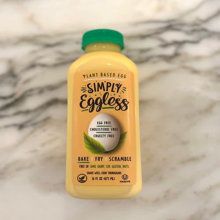 The front of a package of Simply Eggless 