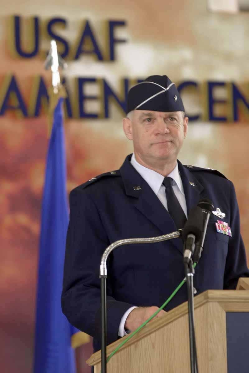 U.S. Air Force Maj. Gen. Robert Chedister assumed command of Eglin Air Force Base in 2001.