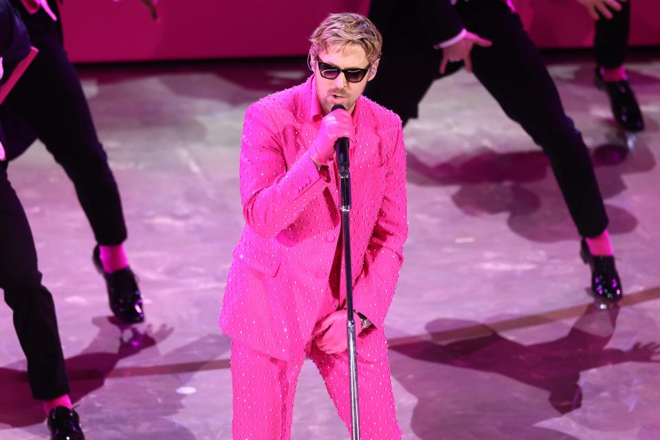 Ryan Gosling performs “I’m Just Ken” at the 2024 Oscars.