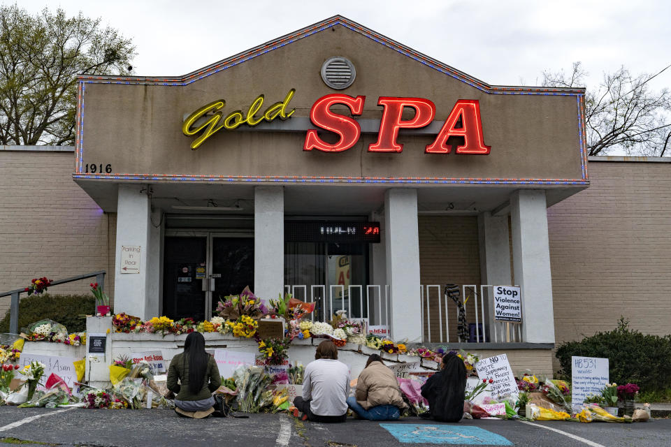 The Gold Spa in Atlanta on March 19, 2021. / Credit: Megan Varner / Getty