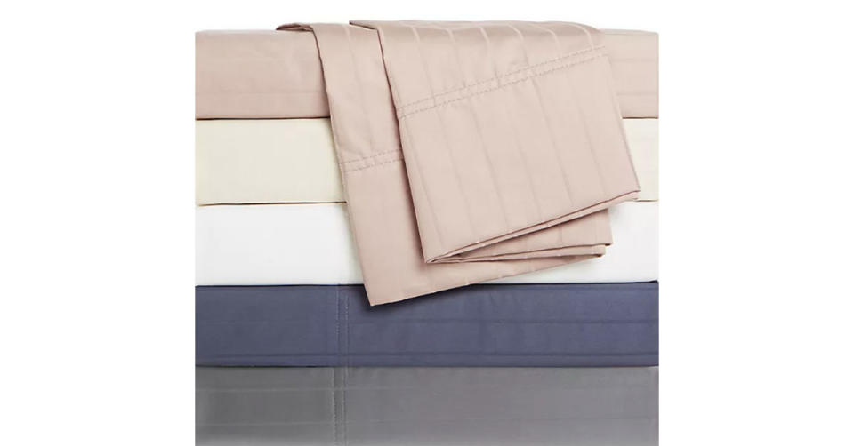 Nestwell Pima Cotton Sateen Striped 500-Thread-Count Sheet Set (Photo: Bed Bath & Beyond)