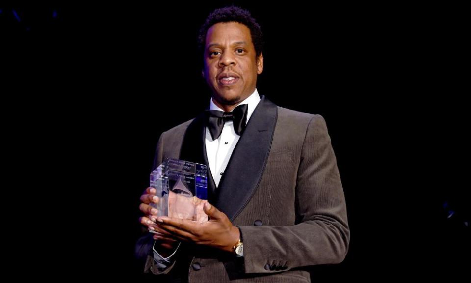 Jay-Z, pictured at the Grammys pre-party on Saturday night, said on CNN: ‘You haven’t fixed anything. You have sprayed perfume on the trash can. What you do when you do, that is the bugs come.’