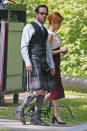 <p>The former teen idol –- filmed a scene for his show, <em>Riverdale</em>, in the city of Burnaby, British Columbia, Canada. How much do you think Perry’s <i>Beverly Hills, 90210</i> character, Dylan McKay, would dislike wearing a kilt? (Photo: BACKGRID) </p>