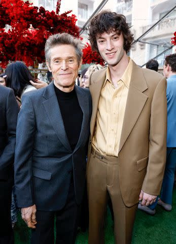 <p>Frazer Harrison/Getty</p> Willem Dafoe and Dominic Sessa