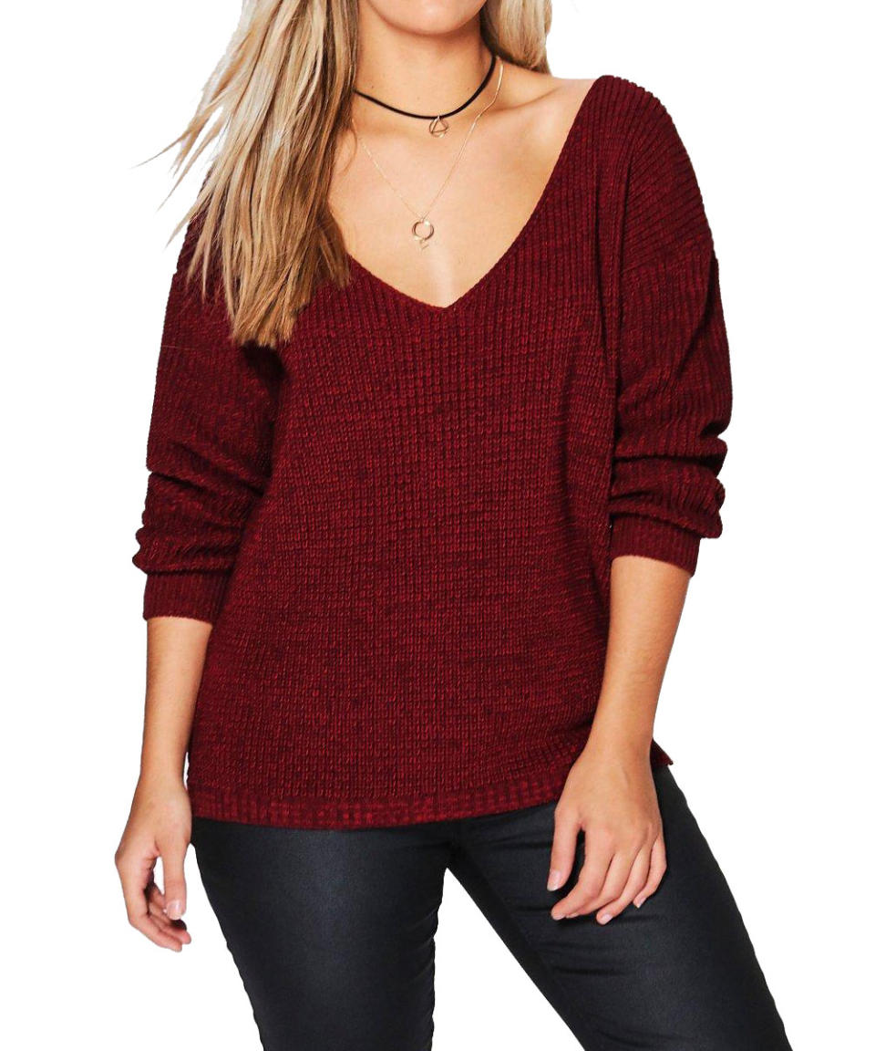 The Deep V-Neck Sweater