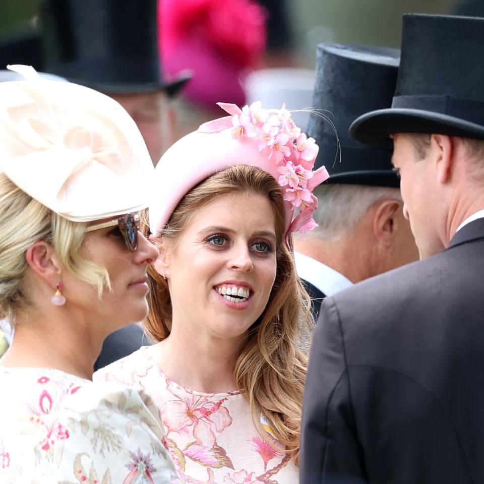 Zara Tindall, Beatriz de York y el príncipe Guillermo en Ascot 2024