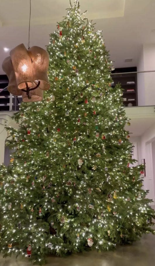 Kylie Jenner Christmas tree holiday decor