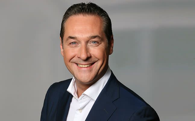 Heinz-Christian Strache, the leader of the far-right FPOe