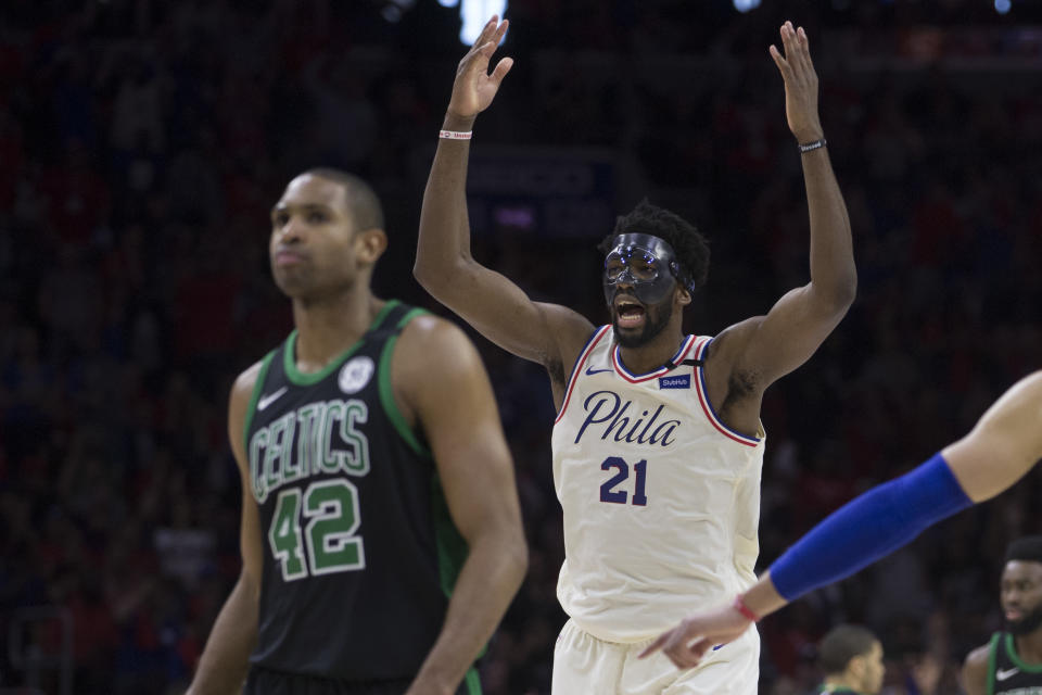 Philadelphia pushed ahead in the second half on Monday night to beat the Celtics in Game 4 of the Eastern Conference Semifinals, keeping its playoff run alive. (Getty Images)