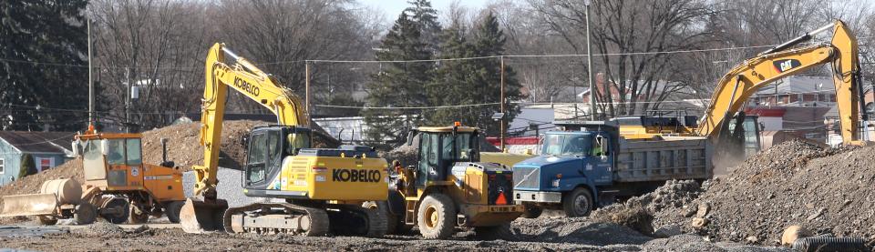 Construction continues at the Hall of Fame Village powered by Johnson Controls.