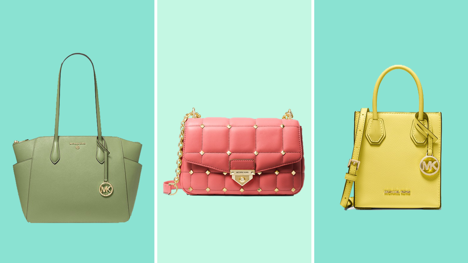 Save up to 60% on Michael Kors purses, sandals and totes during this summer sale.