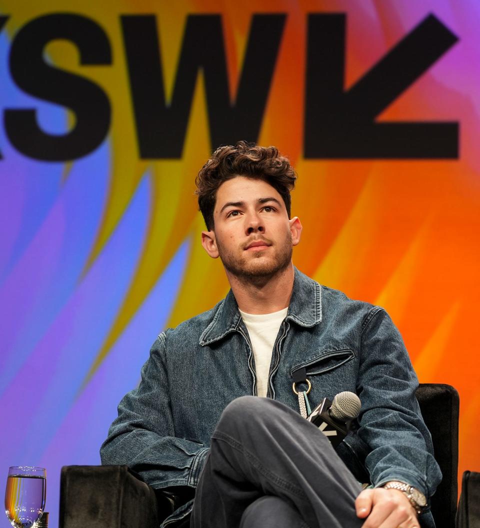 Nick Jonas talks about life with Type 1 diabates during a South by Southwest session Monday at the Austin Convention Center.