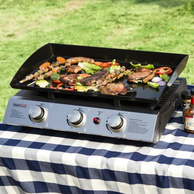 Royal Gourmet Pd1300 Portable 3-Burner Propane GAS Grill Griddle