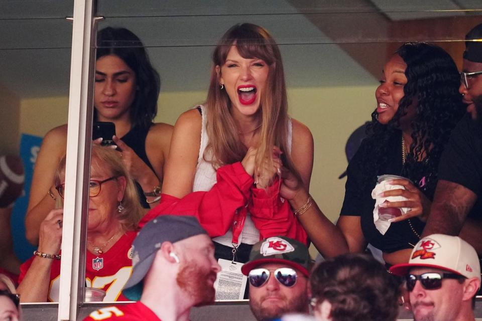 Swift attended her first of Kelce’s games the previous Sunday (Getty Images)
