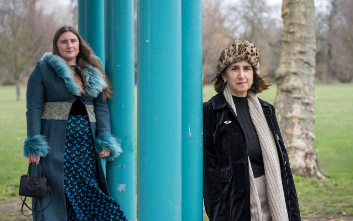 Marina Wheeler, right, is raising awareness of cervical cancer with the help of Lara - Andrew Crowley/The Telegraph