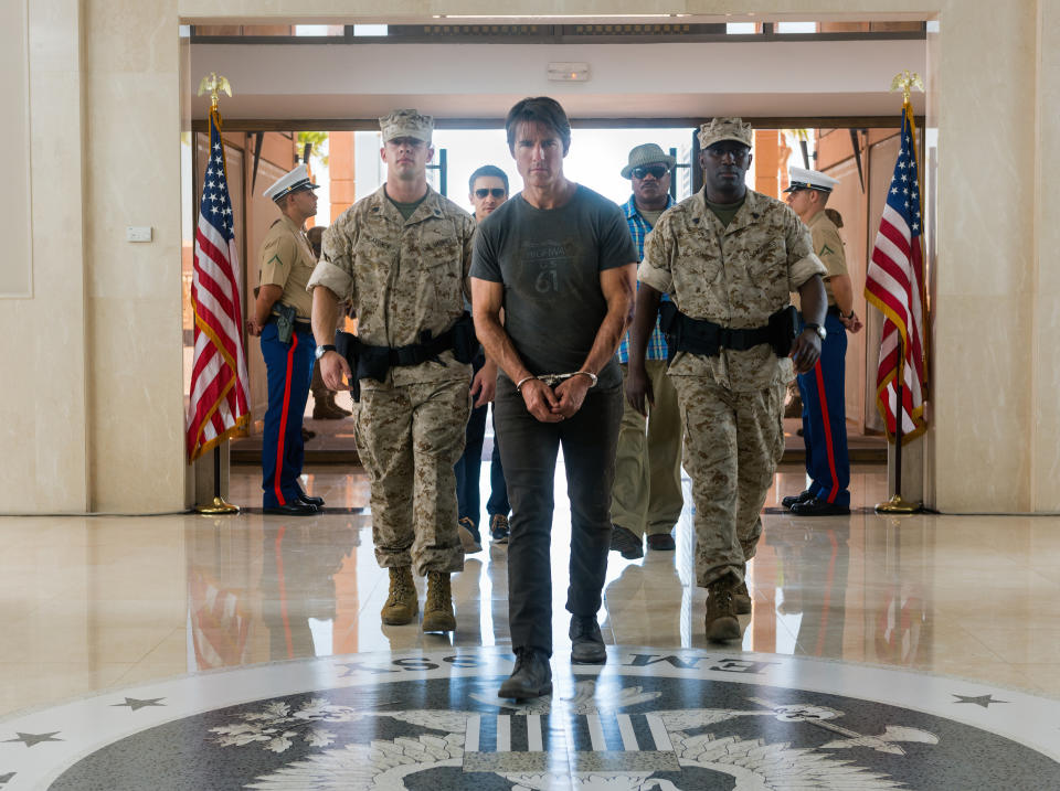 Directed by Christopher McQuarrie • Written by Drew Pearce and Will Staples <br> <br> Starring Tom Cruise, Jeremy Renner, Simon Pegg, Rebecca Ferguson, Ving Rhames and Alec Baldwin <br> <br> <strong>What to expect:</strong> If all you operating thetans out there can still stomach Tom Cruise movies, here's Ethan Hunt assembling his crew to take down an enigmatic group of assassins known as the Syndicate. [<a href="https://www.youtube.com/watch?v=gOW_azQbOjw" target="_blank">Trailer</a>]