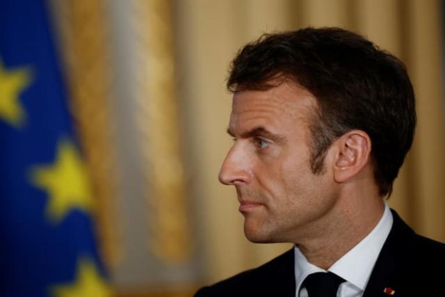 Le président de la République Emmanuel Macron, le 24 mars 2023, à l'Elysée, à Paris - Yoan VALAT © 2019 AFP