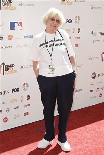 Kathryn Joosten arrives at the "Stand Up To Cancer" television event at Sony Studios in Culver City, Calif., on Friday, Sept. 10, 2010. The fundraising event aimed to raise funds for cancer research was simulcast live on several network and cable television stations. (AP Photo/Matt Sayles)