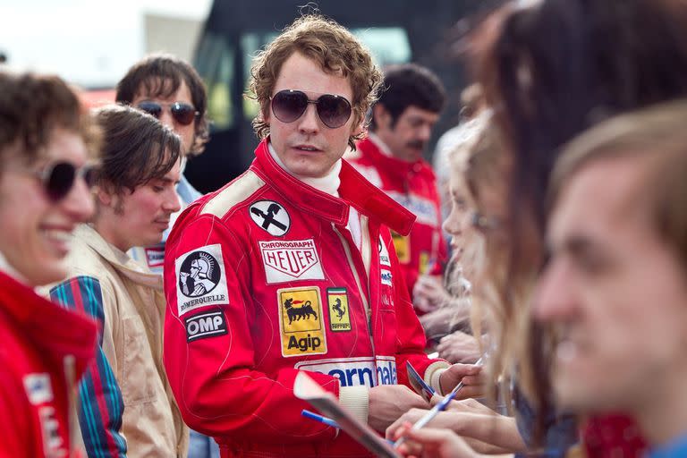 Daniel Brühl como Niki Lauda en Rush, pasión y gloria
