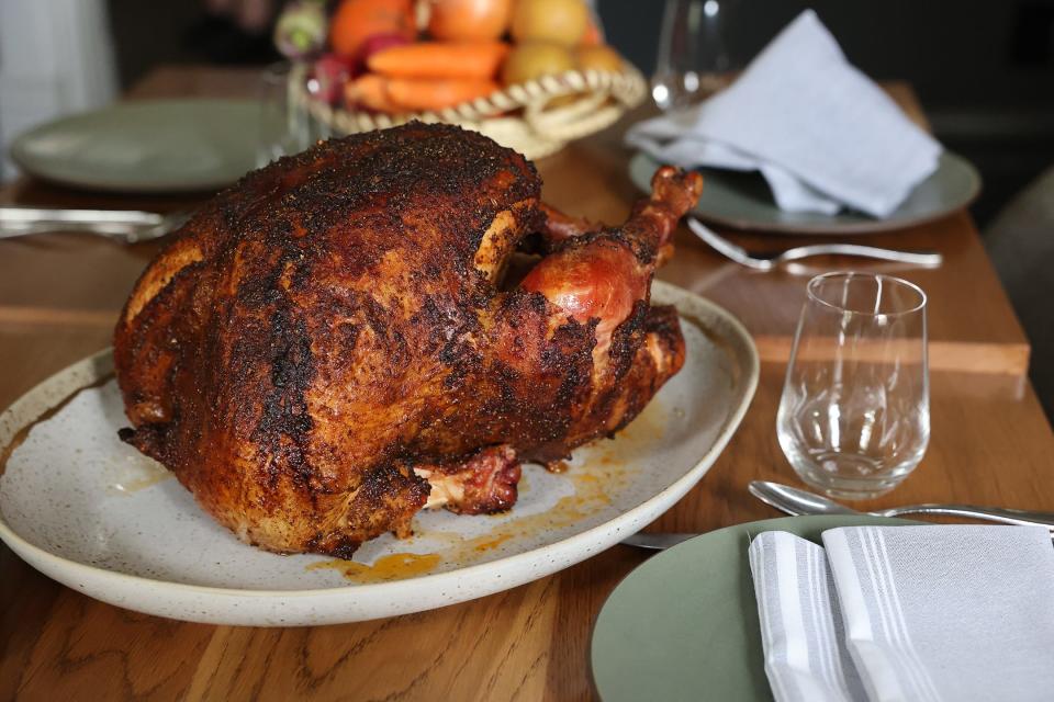 Chef Brandon Carter's smoked turkey.