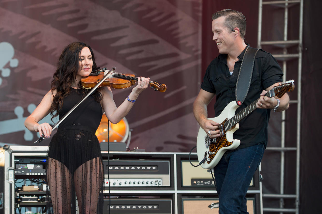  Jason Isbell and Amanda Shires perform together in 2016.  (Photo: Erika Goldring/Getty Images for Pilgrimage Music & Cultural Festival)