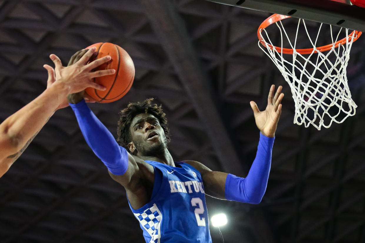 After just 18 games, Kentucky freshman Kahlil Whitney is leaving the program. (Carmen Mandato/Getty Images)