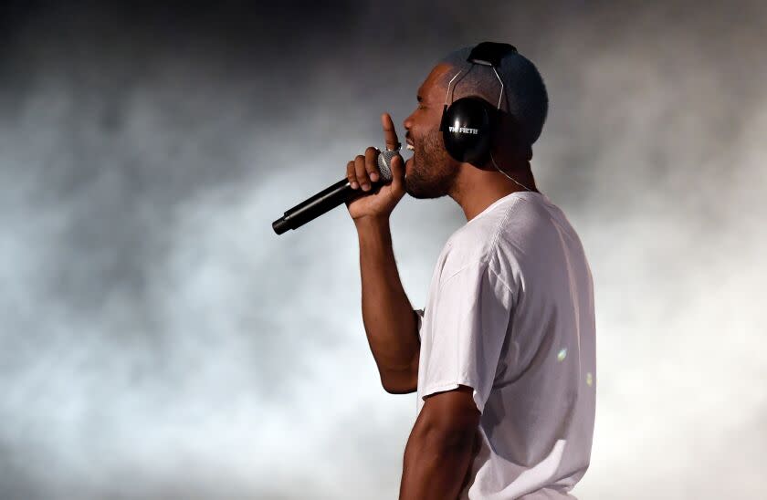 Frank Ocean performs at the 2017 Panorama Music Festival on Randall's Island in New York on July 28, 2017. / AFP PHOTO / ANGELA WEISS (Photo credit should read ANGELA WEISS/AFP via Getty Images)