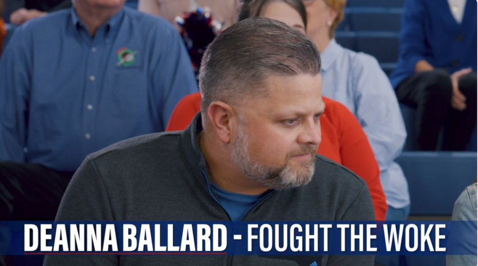 A screengrab from a television commercial for Deanna Ballard’s campaign for lieutenant governor.