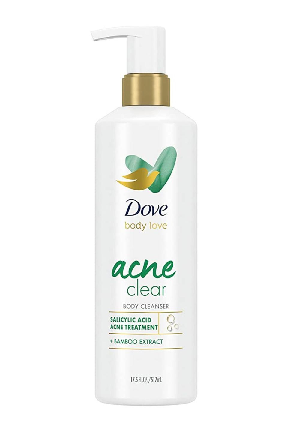 5) Dove Body Love Acne Clear