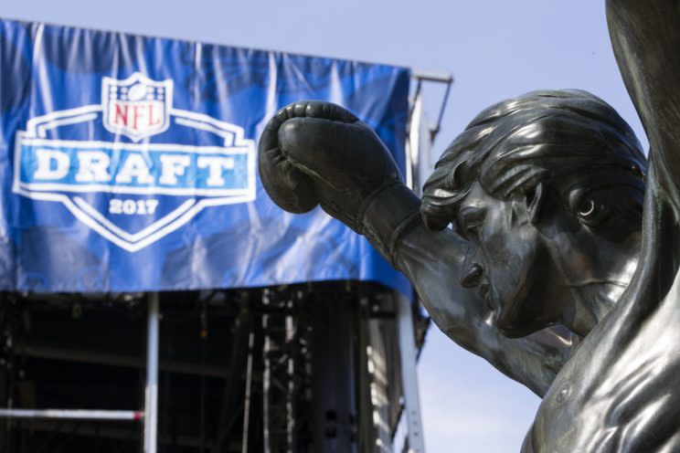 Long before Rocky stood in the city, Philadelphia hosted the NFL's first draft in 1936. (AP) 