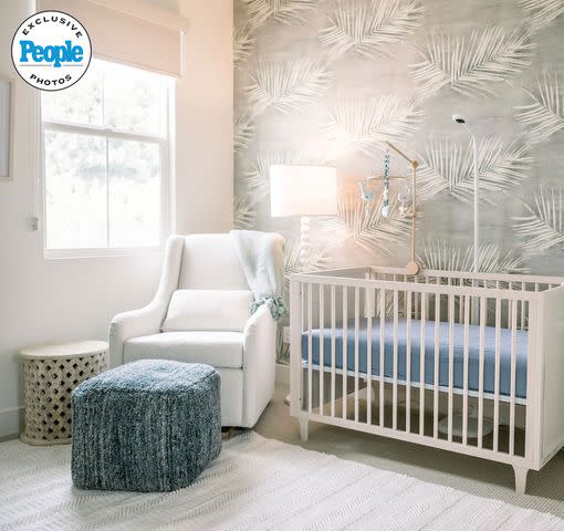 <p>Gio Helou/Laura Walking Eagle of Walking Eagle Photography</p> Gio and Tiffany Helou's home nursery, designed by Tiffany