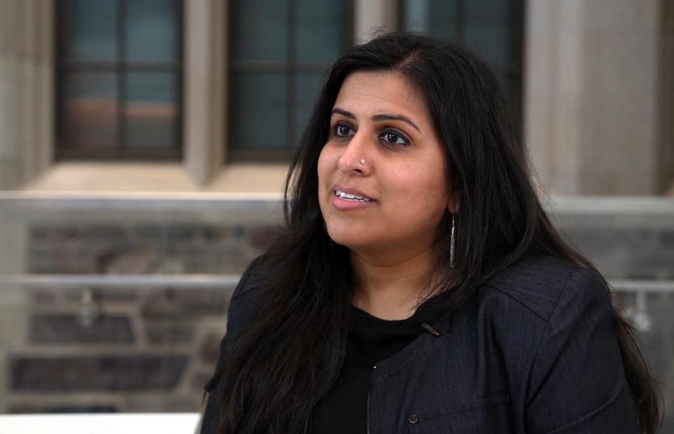 Sadaf Jaffer, the first Muslim woman mayor in the United States, served two terms in Montgomery, N.J. Jaffer is currently running for New Jersey General Assembly in District 16. Interviewed on the Princeton University campus where Jaffer is a professor on Monday, July 12, 2021.