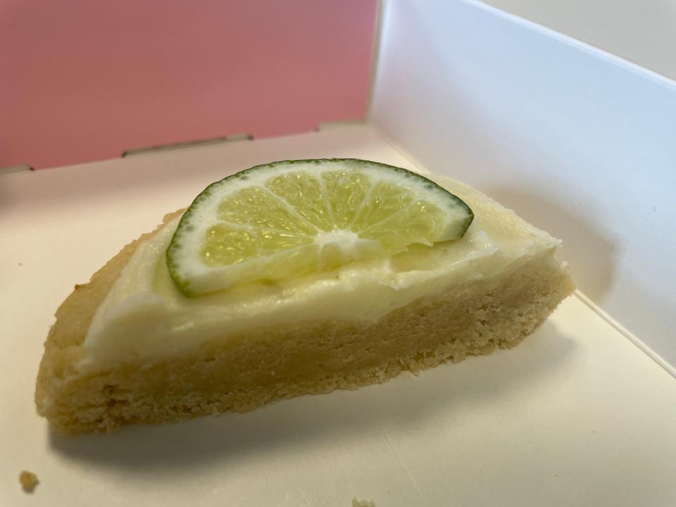 Crumbl's Coconut Lime Cookie.