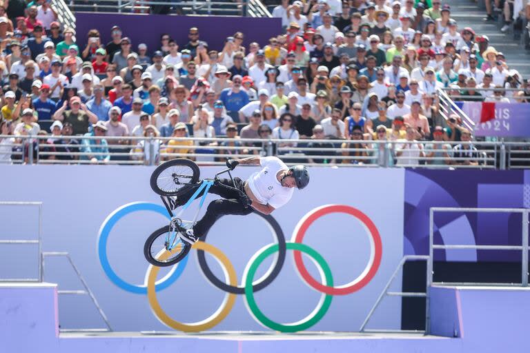 En la final de BMX Freestyle, Torres logró un puntaje extraordinario (94.82) que lo arrojó hacia la cima de los riders olímpicos