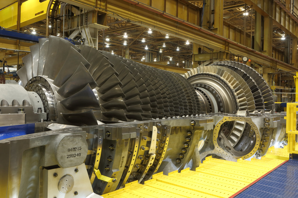 A GE gas turbine