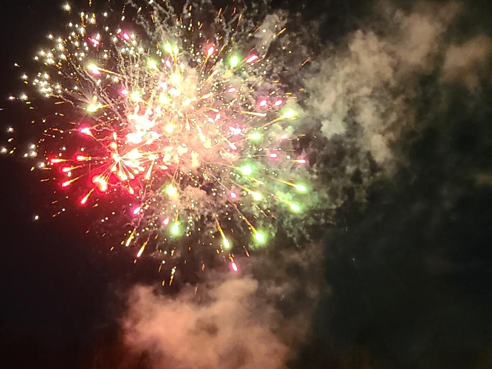 Fireworks lit up the night sky in Burnaby as the grand finale to the Canada Day StreetFest.