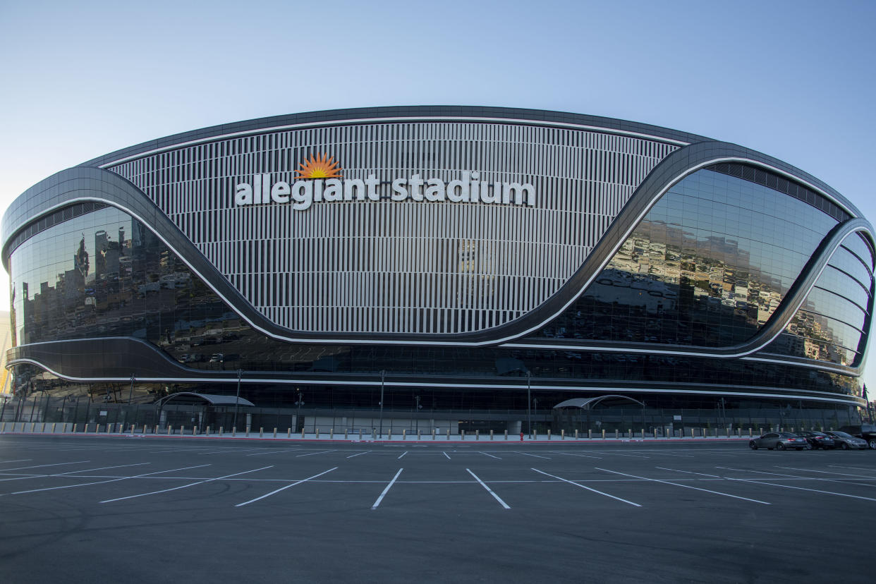 Las Vegas NV - September 04: Allegiant Stadium will be the first cashless American pro sports venue to open in Las Vegas, Nevada on September 04, 2020. Credit: Damairs Carter/MediaPunch /IPX