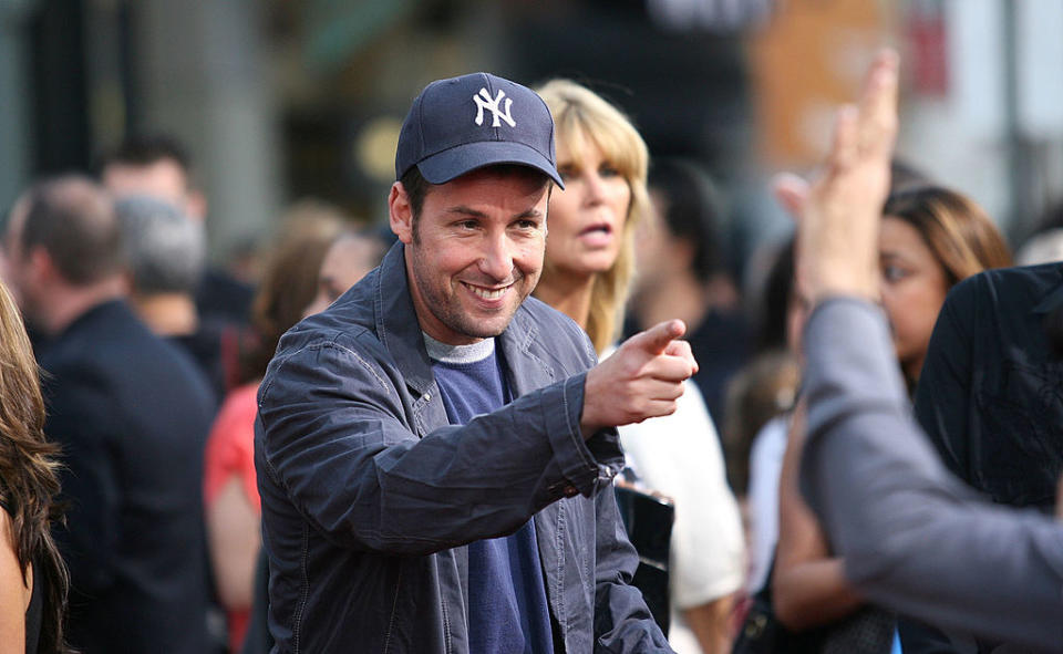 Adam Sandler at a movie premiere