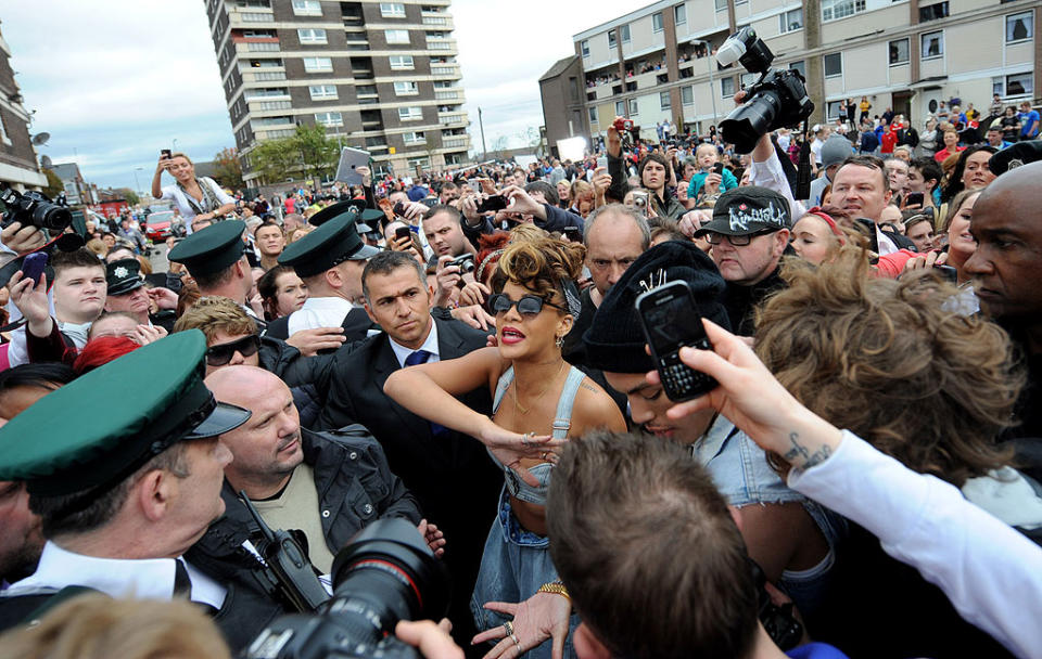 Rihanna On Set Ireland