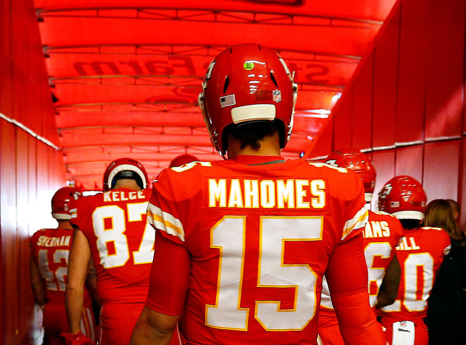 It’s the fantasy championships. Are you trusting Patrick Mahomes and the high-flying Chiefs one last time? (Photo by Jamie Squire/Getty Images)